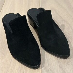 Chinese Laundry Black Suede Women's Mules